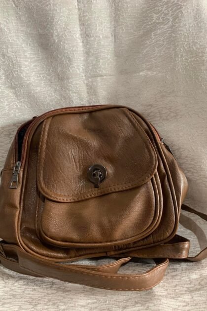 Mini Brown Backpack Bag