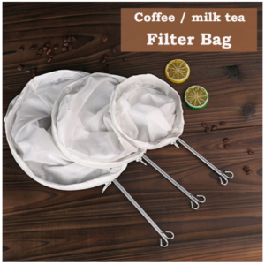 Coffee filter bag washable reusable stainless steel