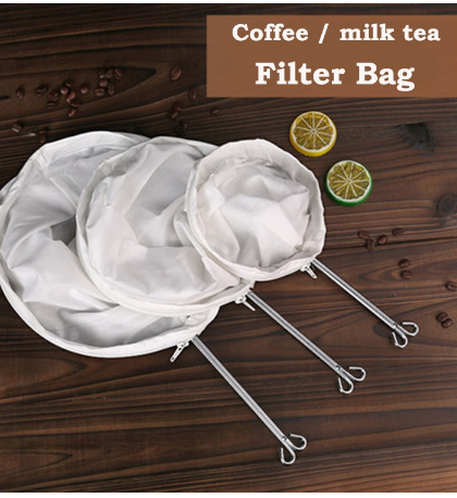 Coffee filter bag washable reusable stainless steel
