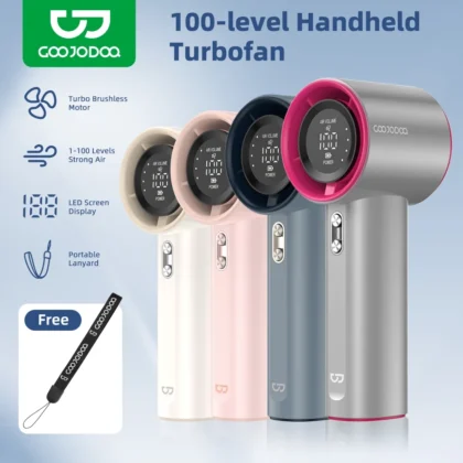 Turbo Mini Fan Rechargeable Handheld Portable Electric